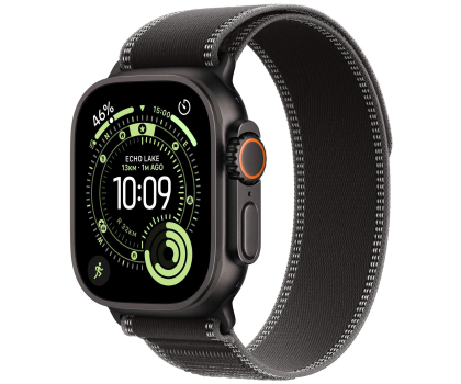 Smartwatch Apple Watch Ultra 3 Czarny Tytan/Czarna Opaska Trail M/L 5G